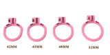 Pink Comfort Cobra Chastity Cage(3.35 inches) - 3d-chastity