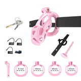 Pink Cobra Chastity Small Kit With Belt And Urethral - 3d-chastity