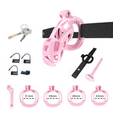 Pink Cobra Chastity Standard Kit With Belt And Urethral - 3d-chastity