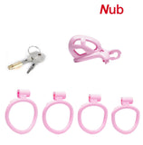 Nub Pink Cobra Male Chastity Cage - 3d-chastity