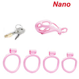 Nano Pink Cobra Male Chastity Cage - 3d-chastity