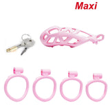 Maxi Pink Cobra Male Chastity Cage - 3d-chastity