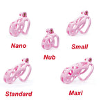 Nano Pink Cobra Male Chastity Cage - 3d-chastity