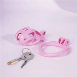 Nano Pink Cobra Male Chastity Cage - 3d-chastity