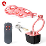 Pink Electric Shock Mamba Chastity Cage - 3d-chastity