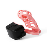 Pink Electric Shock Mamba Chastity Cage - 3d-chastity