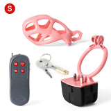 Pink Electric Shock Mamba Chastity Cage - 3d-chastity