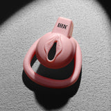 JEUSN Pink Flat Chastity Cage rear | 3d-chastity