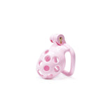 Pink Hole Cobra Chastity Cage Kit 1.77 to 4.13 Inch Long lock and ring | 3d-chastity