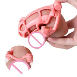 Pink Mamba Shackle Resin Male Chastity Device - 3d-chastity