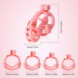 Pink Mamba Shackle Resin Male Chastity Device - 3d-chastity