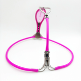 Pink of Love - Heart Invisible Belt Adjustable Chastity Cage size and shape | 3d-chastity