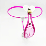Pink of Love - Heart Invisible Belt Adjustable Chastity Cage main product | 3d-chastity