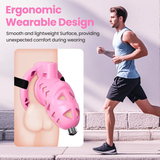 Pink Rattler Chastity Cage with Anal Plug material finish close | 3d-chastity