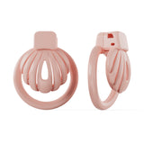 Pink Shell Chastity Cage side | 3d-chastity