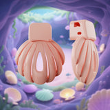 Pink Shell Chastity Cage material finish close | 3d-chastity
