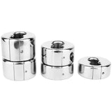 Premium Scrotal Stretcher Weighted Ball Ring Chastity Cage side | 3d-chastity