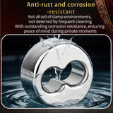 Premium Scrotal Stretcher Weighted Ball Ring Chastity Cage rear | 3d-chastity