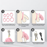 Prickly Soft Silicone Chastity Cage product photo 12 of | 3d-chastity