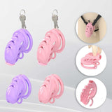 Prickly Soft Silicone Chastity Cage side | 3d-chastity