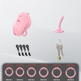Prickly Soft Silicone Chastity Cage wearing | 3d-chastity