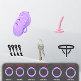Prickly Soft Silicone Chastity Cage rear | 3d-chastity