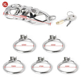 Primary Stainless Steel MAMBA Chastity Cage - 3d-chastity