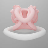 Princess Bow Chastity Cage material finish close | 3d-chastity