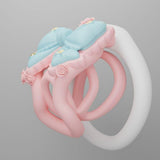 Princess Bow Chastity Cage lock and ring | 3d-chastity