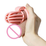 Slave Prison 3D Printed Lightweight Chastity Device material finish close | 3d-chastity