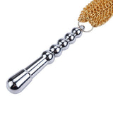 Metallic Torture Chain Flogger Chastity Cage lock and ring | 3d-chastity