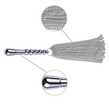 Metallic Torture Chain Flogger Chastity Cage material finish close | 3d-chastity