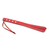 Sadist's Fave Leather Spanking Tawse Chastity Cage wearing | 3d-chastity