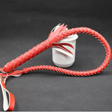 Genuine Cowhide Tassel Whip Chastity Cage main product | 3d-chastity
