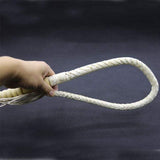 Genuine Cowhide Tassel Whip Chastity Cage wearing | 3d-chastity
