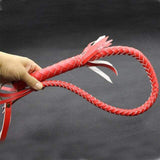 Genuine Cowhide Tassel Whip Chastity Cage lock and ring | 3d-chastity
