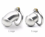 Metal Chastity Cage 1.80 Inch and 2.36 Inch Long lock and ring | 3d-chastity