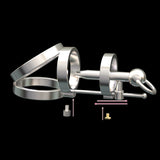 Punk Series Scallop Chastity Cage size and shape | 3d-chastity