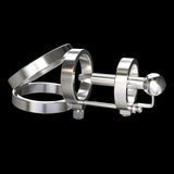 Punk Series Scallop Chastity Cage material finish close | 3d-chastity