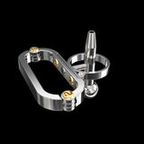 Punk Series Scallop Chastity Cage lock and ring | 3d-chastity