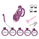 Purple Cobra Standard Chastity Kit With Urethral - 3d-chastity