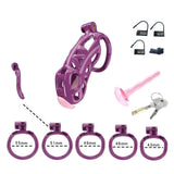 Purple Cobra Maxi Chastity Kit With Urethral - 3d-chastity