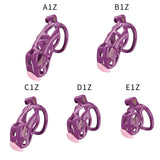 Purple Cobra Standard Chastity Kit With Urethral - 3d-chastity