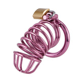 Metal Purple Chastity Cage main product | 3d-chastity