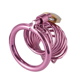 Metal Purple Chastity Cage size and shape | 3d-chastity