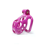 Purple Cobra Chastity Cage Kit 1.77 to 4.13 Inch Long wearing | 3d-chastity