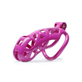 Purple Cobra Chastity Cage Kit 1.77 to 4.13 Inch Long size and shape | 3d-chastity