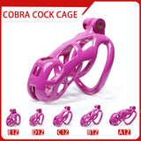 Purple Mamba Chastity Cage Kit 1.77 to 4.13 Inch Long main product | 3d-chastity