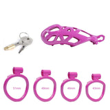 Maxi Purple Cobra Male Chastity Cage - 3d-chastity