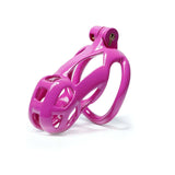 Small Purple Cobra Male Chastity Cage - 3d-chastity